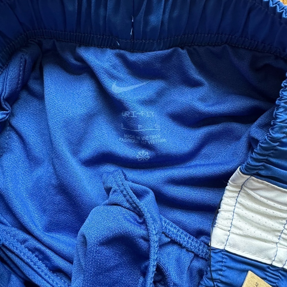 NWT Nike Tempo Game Royal & White Running Shorts - Picture 4 of 6